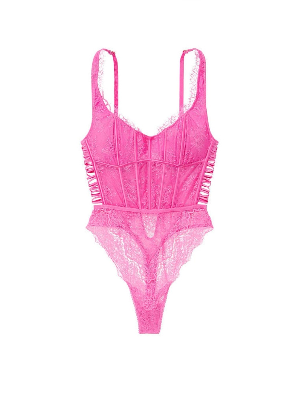 Victoria's Secret Fuchsia Lace Bodysuit